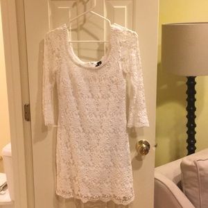 White lace dress